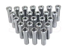Shars 1/8 - 7/8" R8 Collet Set 25 Collets FR Bridgeport .0006 New #[