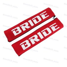 Bride Red Soft Fabric Seat Belt Cover Shoulder Pads Fabric Racing Seat Material Bride Red Soft Fabric Seat Belt Cover Shoulder Pads Fabric Racing Seat Material