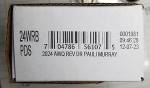 2024-PDS Dr. Pauli Murray American Women's Quarters Sealed Box#3
