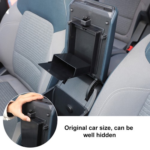 Black Armrest Storage Tray Box Organizer for Ford Bronco 2021-2023 Accessories - Imagen 3 de 9