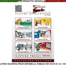 Listino Securvera Allarme Automatismo Antincendio Antifurto Domotica Porta Cler