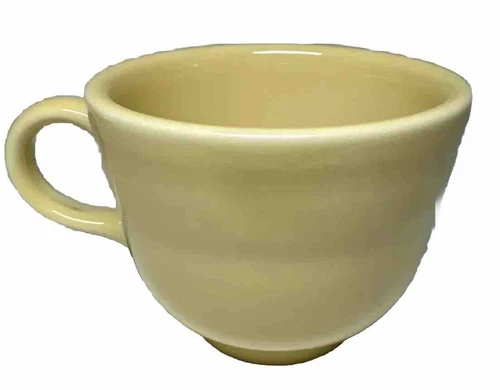 Fiesta Ware Homer Laughlin Coffee Tea Cup Mugs Yellow Vintage 7oz Set Of 4