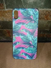E-Circuit Cell Phone Case Pink/Aqua Multicolored Fits Iphone -XS Max