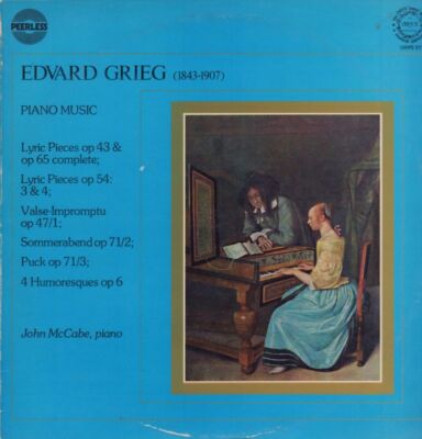 Edvard Grieg(Vinyl LP)Piano Music/ John McCabe piano-Oryx-ORPS 97-UK-VG/NM