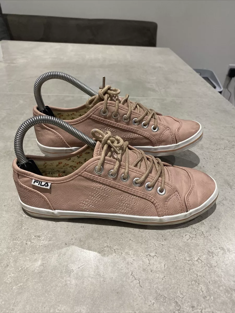 Fila flat trainers pink women s size 5 Shoes Trainers