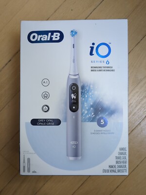 Oral-B iO Series 6 Electric Toothbrush with 1 Brush Head Gray Opal