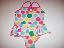 OshKosh B'gosh Swimsuit Swimwear One-Piece Girls 4 Polka Dot New
