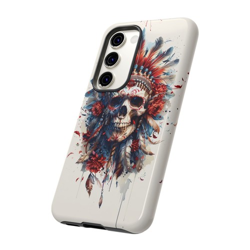 Feather Headdress Chief Skull Phone Case for iPhone, Samsung Galaxy, Pixel - 第 135/173 張圖片