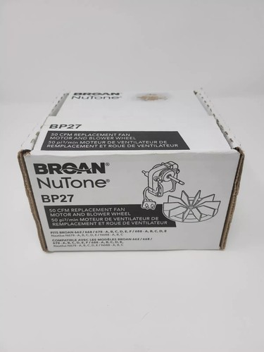 New BP27 Broan Nutone Vent Bath Fan Motor And Wheel 662 668 678 ...