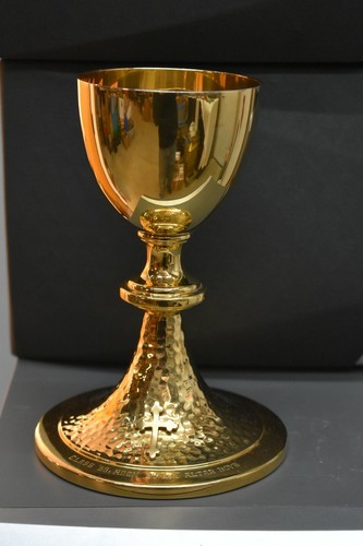 + Nice Older Handmade Chalice, Cup Sterling, All Goldplated + (CU649) - Picture 5 of 11