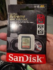 SanDisk 64GB Extreme Class 10 SDXC 60MB/s 400X UHS-I U3 Flash Memory Card