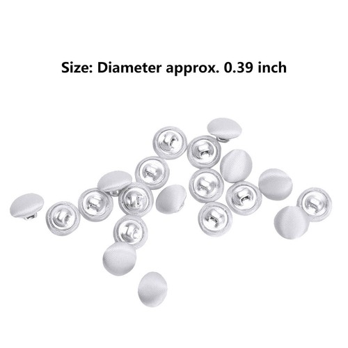AU 20Pcs 10mm Deluxe Tuxedo Buttons Shiny,Satin Bridal Buttons Domed Buckles DIY - Picture 33 of 72