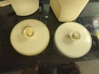 Vintage Tupperware Creamer & Sugar  Push n Seal Tops Cream #1414 & #1415  — photo 5