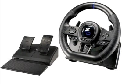Gaming Lenkrad Set SuBsonic SV 650 Pedalen, Universal Switch Xbox Seri PC PS4.3