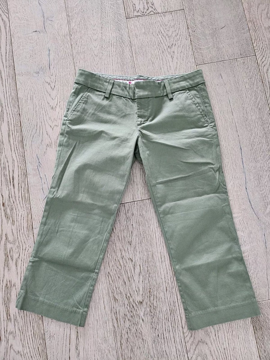 Juicy Couture VTG Army Green Crop Chino Pants Sz UK