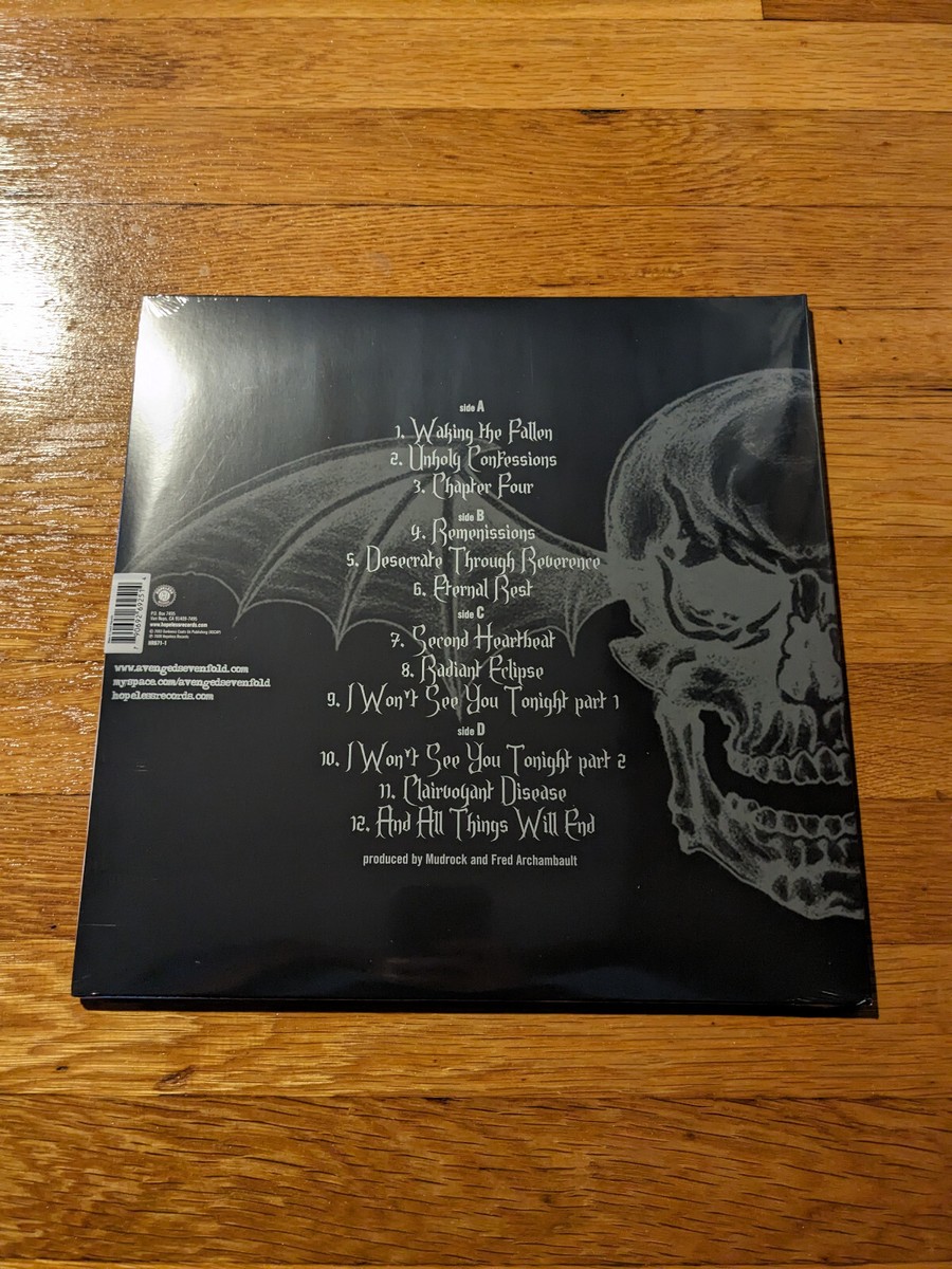 AVENGE SEVENFOLD WAKING THE FALLEN NEWBURY COMICS RED & GOLD SWIRL