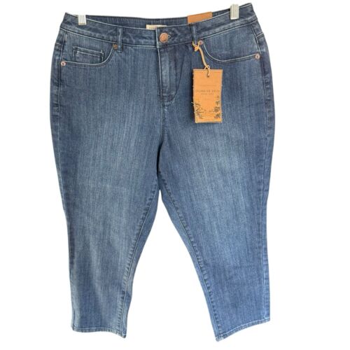 Coldwater Creek Classic Shaping Ankle Jeans Blue Petite Sz 10 Casual NWT