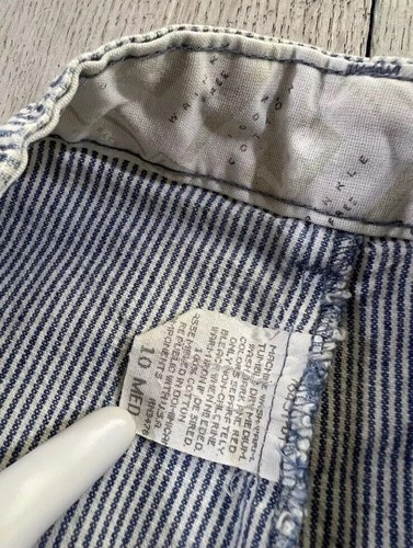 Vintage 80s Lee Hickory Pin Stripe Short Size 10 Med - Picture 3 of 11