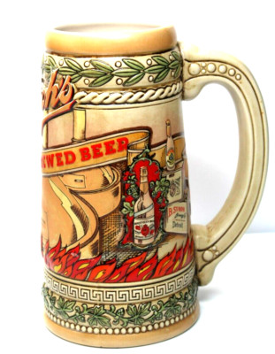 Strohs Beer Stein Fire Brewed Heritage Series VI Stein # 73125-7 3/4 in Tall