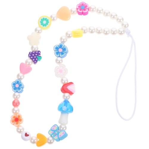 Farbenfrohe Perlenkette Fräulein Damen Telefonzubehör Charme Handy-Lanyard - 第 7/12 張圖片