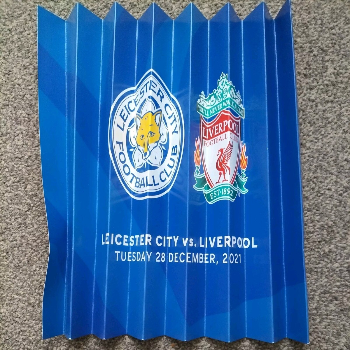 Leicester City v Liverpool Premier League Fans' Clapper