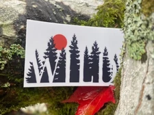 NORTHWEST ROCKS!-Wild Sticker-Pacific Northwest-Mountains-Sun-Trees-West Coast