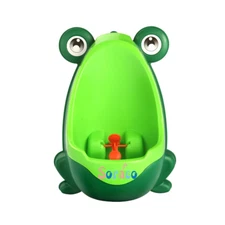 Frog Potty Training Urinal for Toddler Boys Toilet with Aiming Target-Green