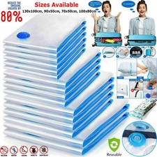 10x STRONG VACUUM STORAGE SPACE SAVING BAGS VAC BAG SPACE SAVER VACCUM VACUM BAG