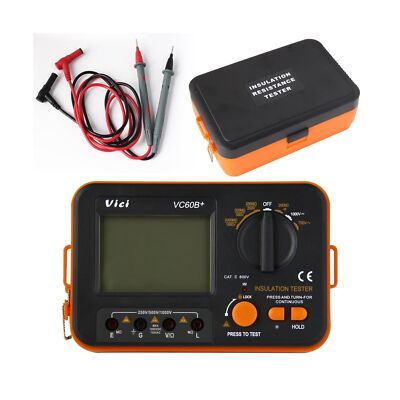 Vc60b+ Insulation Resistance Tester Meter Megohmmeter [Energy Class A++]