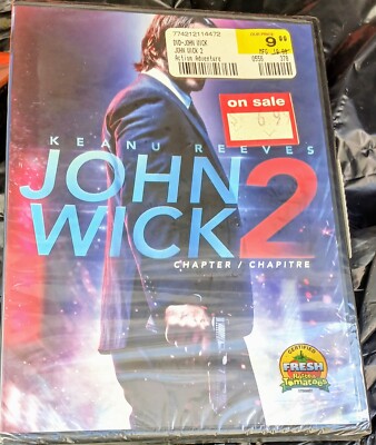 John Wick: Chapter 2 (DVD, 2017,EOne) BRAND NEW FACTORY SEALED 