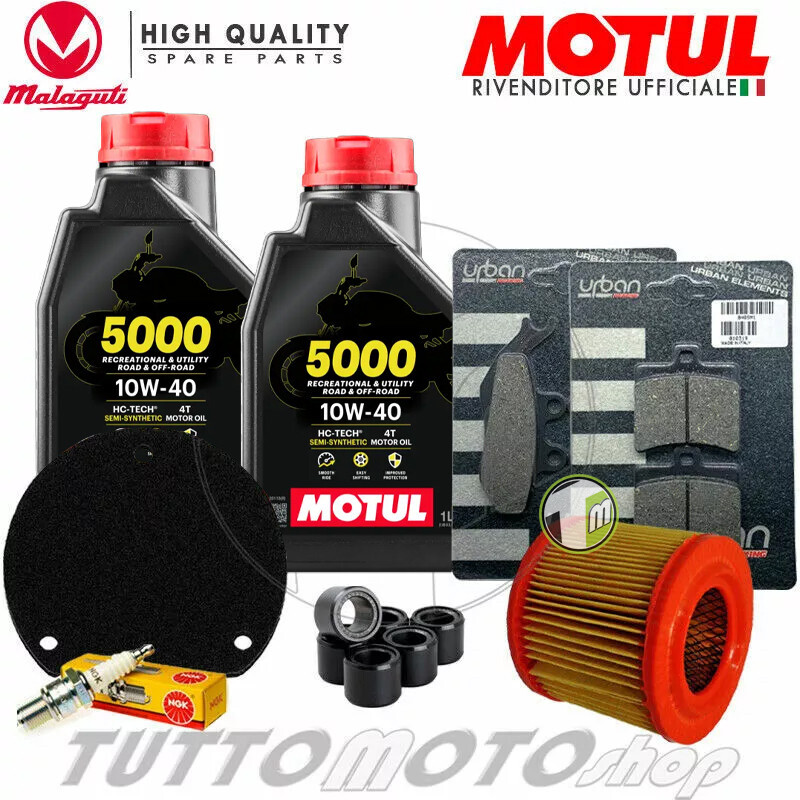 Kit Tagliando Per Malaguti Madison 125 3 2007-2011 - Olio Motore, Candela, Filtri - Foto 5