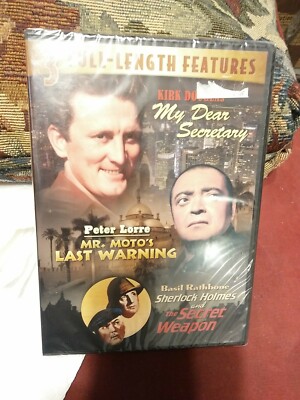 Three Full Length Features ( My Dear Secretary, Mr. Moto's Last Warning, The Sec