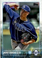 2015 Topps Baseball Card Jake Odorizzi Tampa Bay Rays #59