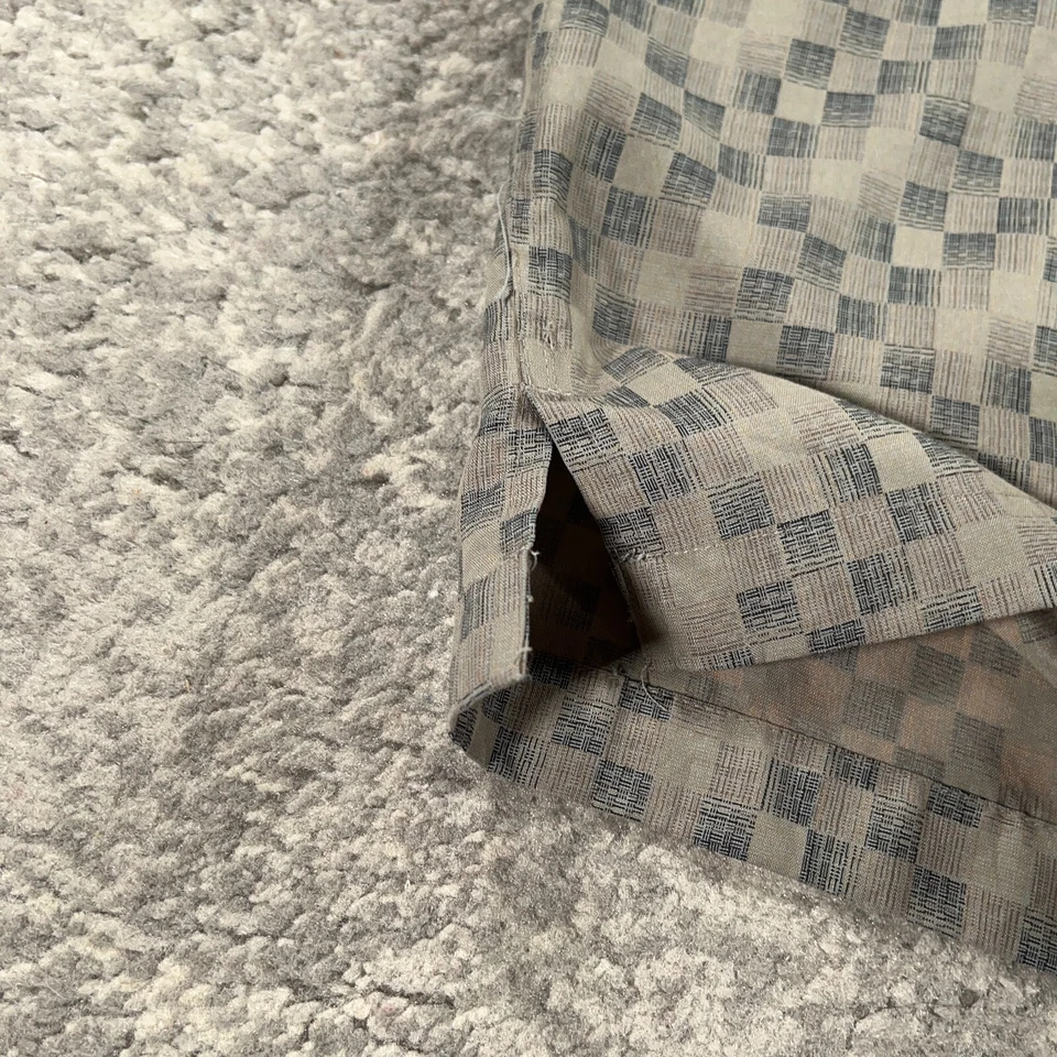 Camisa De Colección Axist Seda Para Hombres Mediana M Beige Geométrica Retro Atómica Años 90 Mezcla de Rayón Foto 4 de 4