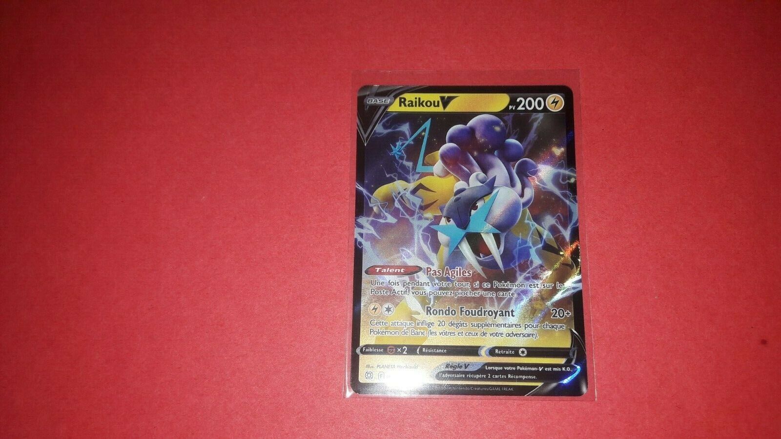 Carta Pokemon Raikou V Português 048/172 Card Original Copag