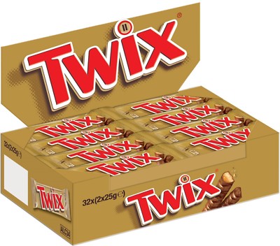 Twix - Schokoriegel Schokolade - 32 Stück - Riegel