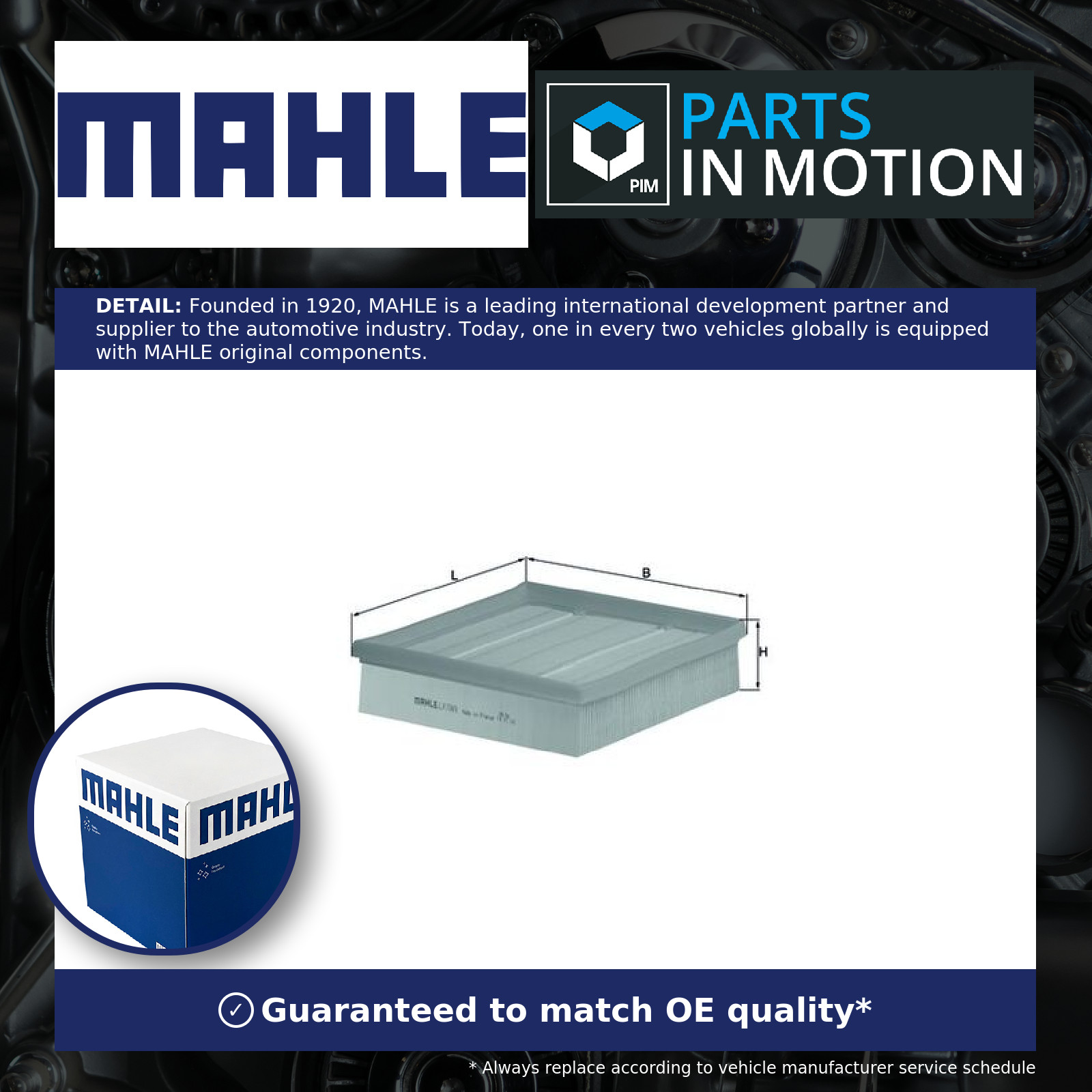 Air Filter LX1049 Mahle 17210P2J000 17220P2J003 17220P2M505 17220P2MY00 76521223 - Image 31