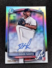 2025 Bowman Chrome Prospects Didier Fuentes Refractor Auto #'d 395/499