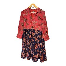 Vince camuto Mixed-Print boho dress women’s size 8