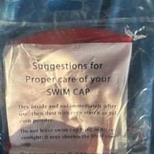 Swim Cap Assorted Colors 2 w/ USA Flag Design