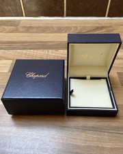 Chopard Pendant Necklace Jewellery Presentation Gift Box Blue Cream