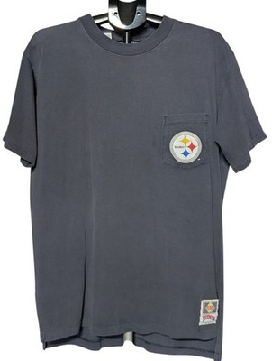 Vintage 93 Nutmeg Pittsburgh Steelers Droptail Pocket T-shirt Sz XL
