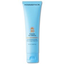 HOMMEFACE Everyday Sun Defense SPF 30 Mineral Face Lotion - Sheer, No White Cast