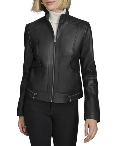 Andrew Marc Rowan Leather Coat Women's Xs