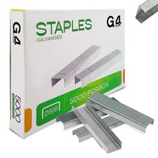 5200 x 26/6 No 56 6mm QUALITY STANDARD STAPLES 30 sheets capacity 0.0011 per staple