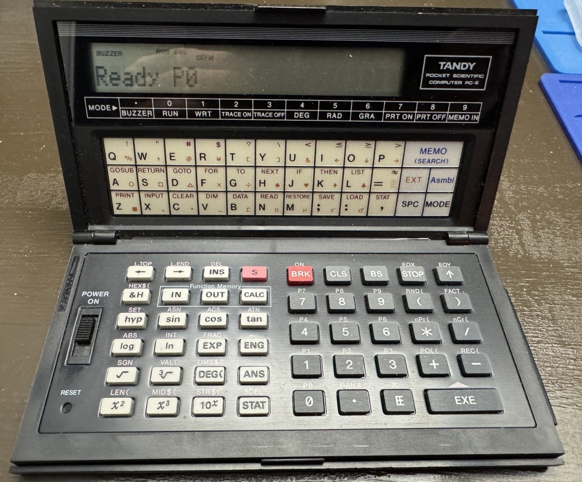 Pocket Scientific Computer Tandy PC-6 (avec extension 8Ko