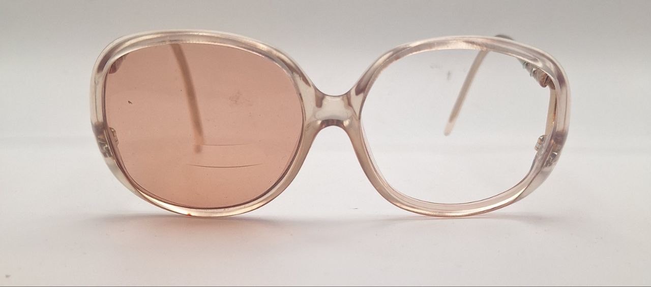Vintage Translucent Oval Sunglasses FRAMES ONLY H… - image 3
