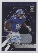 2021 Panini Donruss Optic Purple Stars Prizm 24/25 Kadarius Toney Auto 0q84