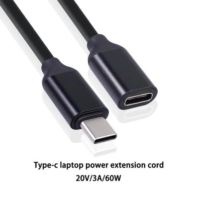 USB C Data Cables 60W Type-c Extension Cord Type-c Male To Female 3A Extension