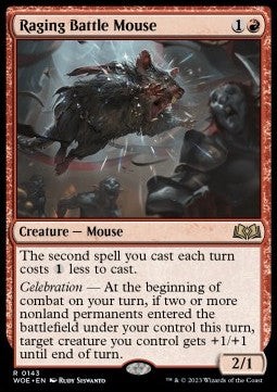 Magic/MTG Raging Battle Mouse WOE-143 Rare Englisch Excellent